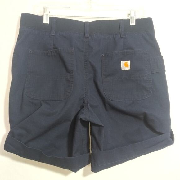Carhartt Women's Original Fit Smithville Short Dark Indigo Work Outdoor Size 10 - Picture 6 of 9